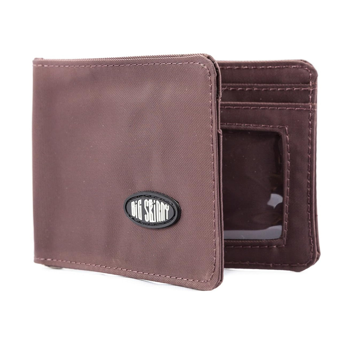 Big Skinny Men's Acrobat Money Clip Slim Wallet, Holds Up to 20 Cards - ‎Brown