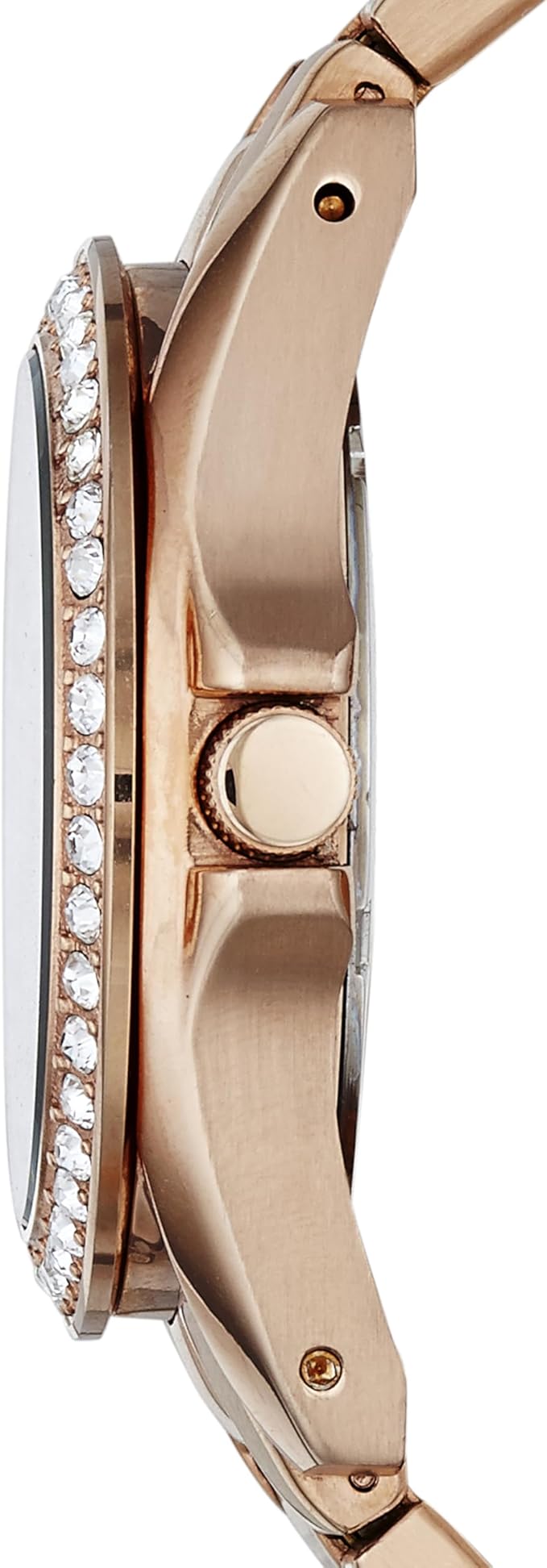 Fossil Women's Riley Stainless Steel Crystal-Accented Multifunction Quartz Watch, Riley Multifunction - ES2811 Rose Gold