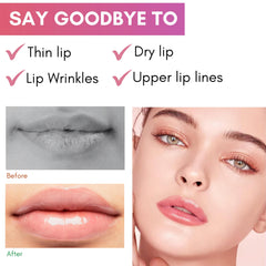 Lip Plumper with Vitamins D & E Long Lasting Filler Lip Gloss Balm Natural Lip Tint Oil for Fuller Softer Lips Beauty Essential for Her