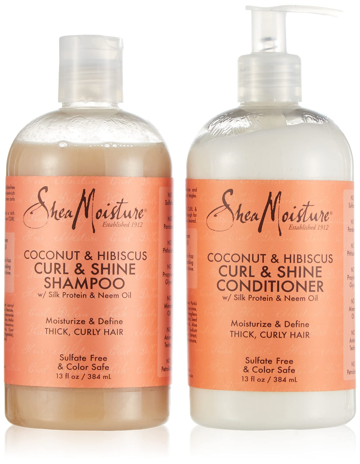 Shea Moisture Shampoo and Conditioner for All Hair Types - 385 ml
