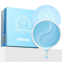 YOYORY Under Eye Patches Masks - for Dark Circles, Puffy Eyes, Fine Lines, Wrinkles, Eye Bags Treatment with Collagen and Hyaluronic Acid,Firming & Cooling, Moisturizing and Hydrating (60 Pcs) Blue