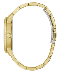 Guess Factory Silver-Tone Logo Analog Watch