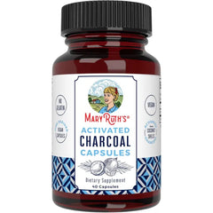 MARYRUTH'S Activated Charcoal Capsules, 950 mg, Non-GMO, Vegan, 40 Count | Substance Adsorption, Derived from Coconut Shells, Vegan Capsules from Pine Trees, Non-GMO, Gluten Free