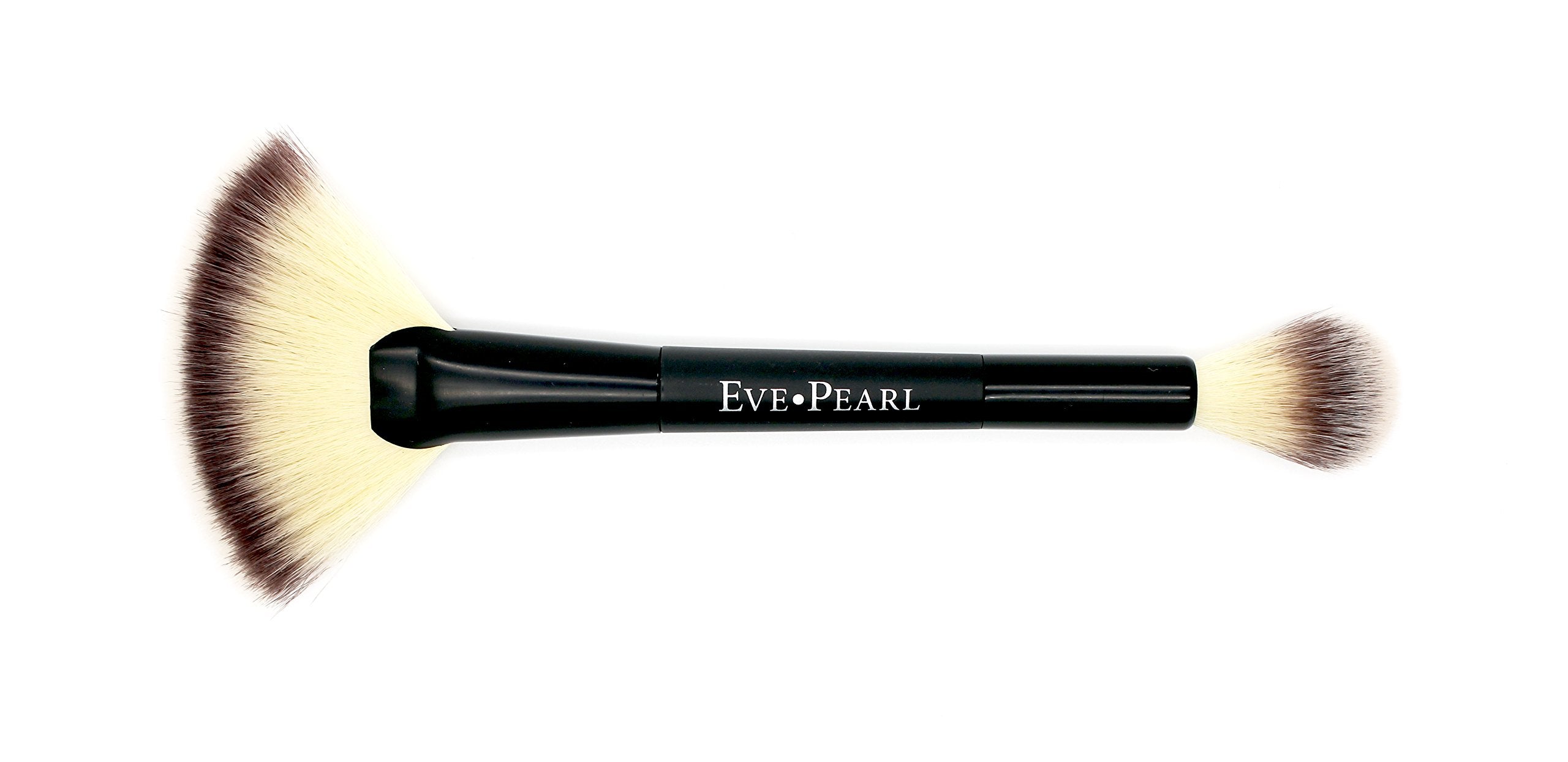 EVE PEARL Ultimate Face Compact And 204 Dual Fan Highlighter Brush Blush Highlighter Contour Eyeshadow Set Makeup Palette Light to Medium- Timeless