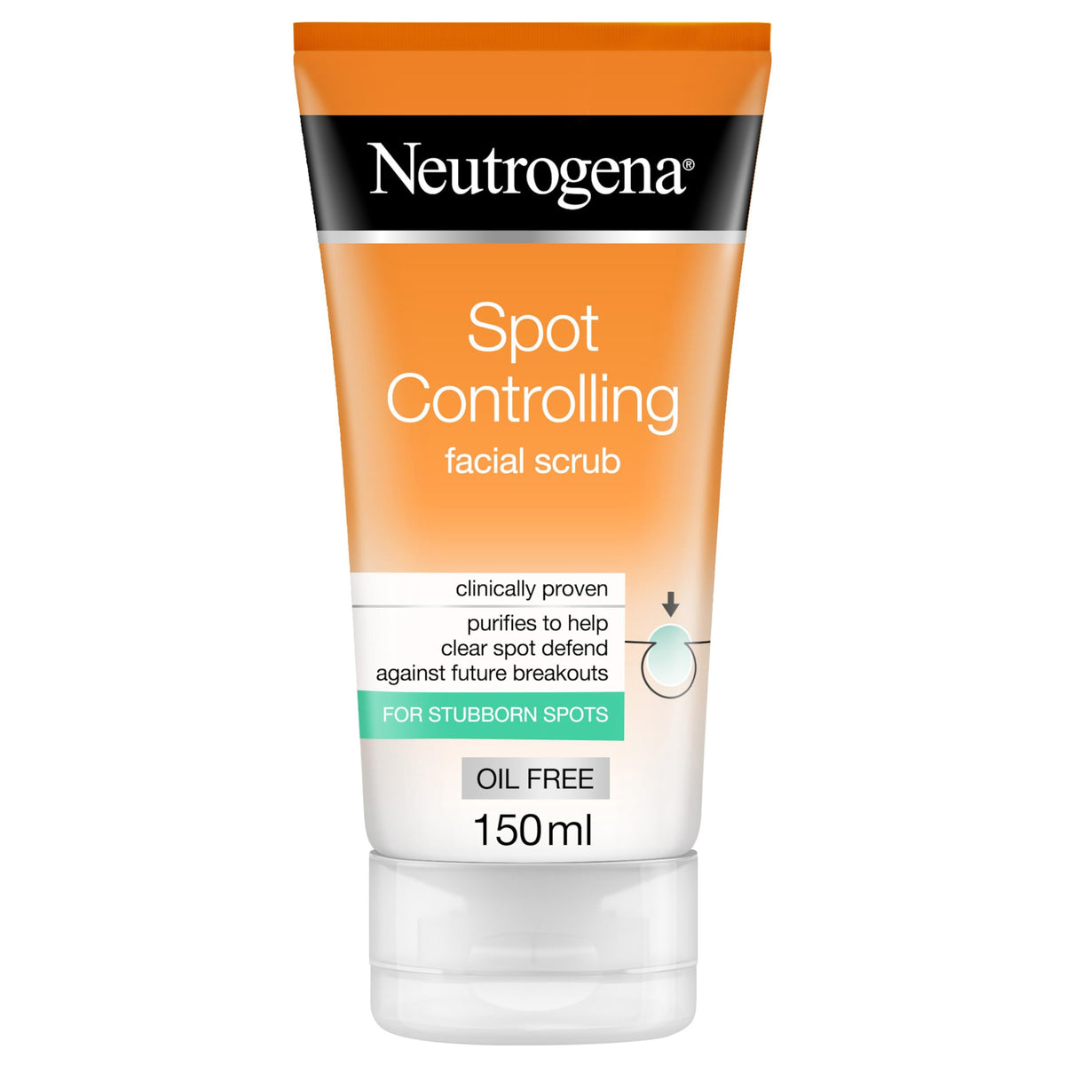 Neutrogena, Spot Controlling Oil-Free Facial Scrub, 150ml