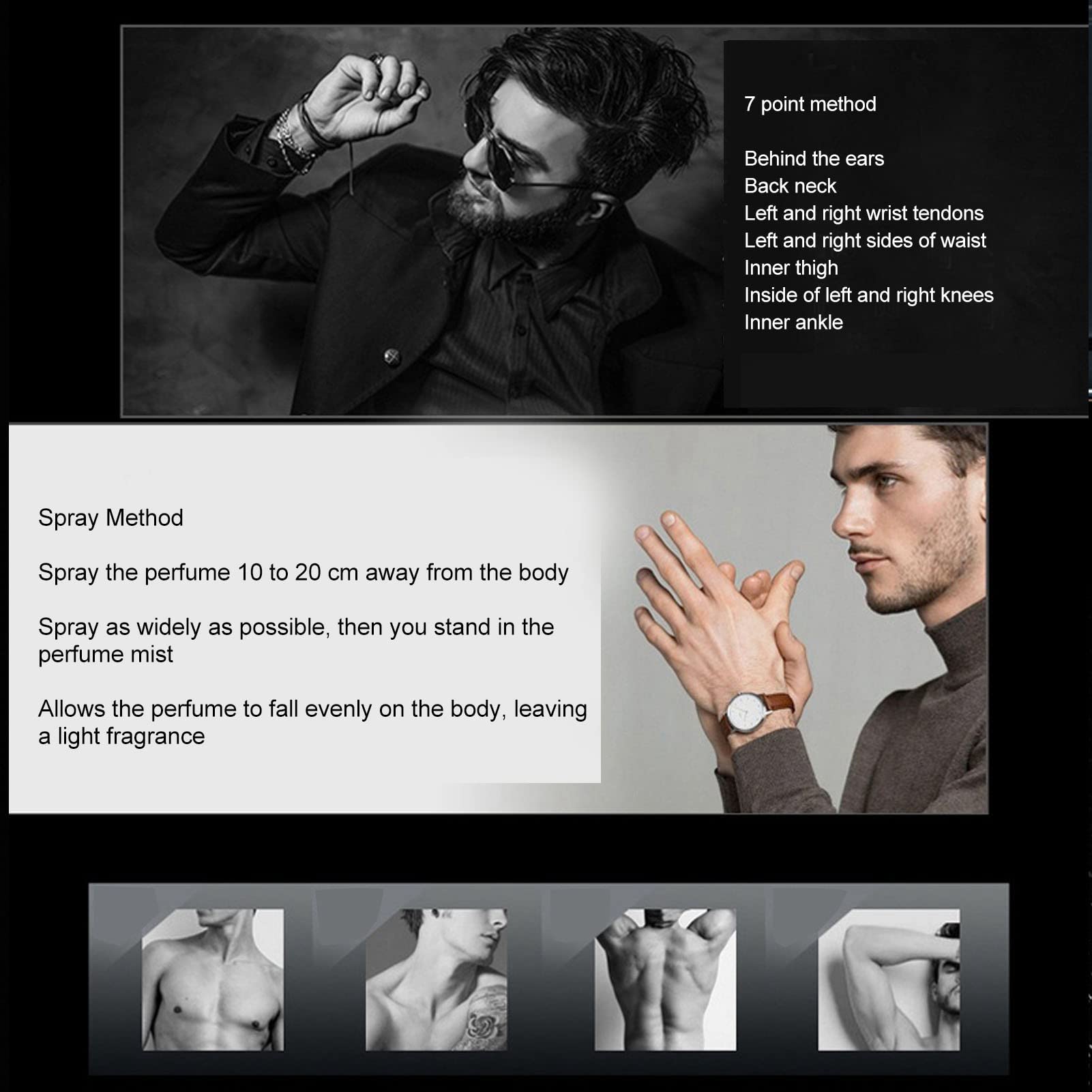 Perfume Spray, Men's Perfume 50ml Portable Light Fragrance For Dating For The Office