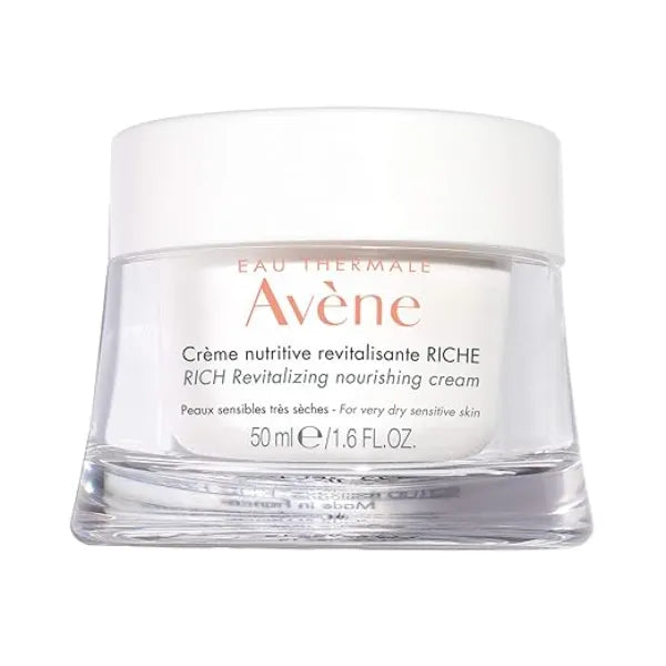 Avène RICH Revitalizing Nourishing Cream, Ultra Nourishing Face Moisturizer, Non comedogenic 1.6 Fl Oz