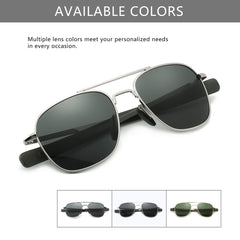 SUNGAIT Men's Military Style Polarized Pilot Aviator Sunglasses Bayonet Temples
