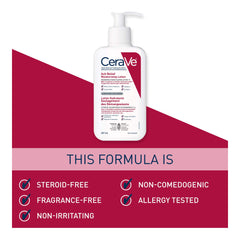 CeraVe Itchy Skin Relief Moisturizing Lotion. For Dry & Eczema-prone skin. Anti-itch cream for minor skin irritations, sunburn relief, insect bug bites & scrapes, 1% Pramoxine. Fragrance Free, 237ML
