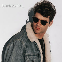 KANASTAL Polarized Horn Rimmed Sunglasses for Men and Women, Classic Half Frame Sun Glasses, Semi Rimless Shades for Womens 100% UV400 Protection Driving