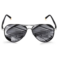 ROCKNIGHT Polarized Aviator Sunglasses for Men Women Metal Flat Top Sunglasses lightweight Driving UV400 Outdoor 58mm