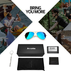 Joopin Polarized Aviation Sunglasses for Men Women Classic Sun Glasses for Driving Fishing with UV Protection