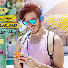 Polarized Sunglasses Mens Womens Cool Fishing Driving Hiking Ultralight Retro Wrap Around Travel sun glasses UV Protection