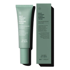 Allies of Skin Multi Nutrient & Dioic Renewing Face Cream | Balance and Hydrate Acne Prone Skin with Kombucha & Probiotics | Calm Redness, Breakouts and Even Skin Tone - 1.7 fl oz