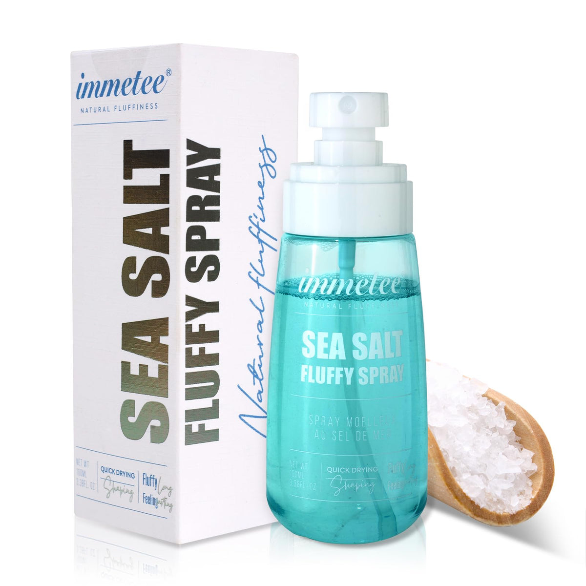 Immetee Sea Salt Texture Spray for Hair Instant Volume, Full-Lift Volumizer for All Hair Types - 3.38 Fl. Oz