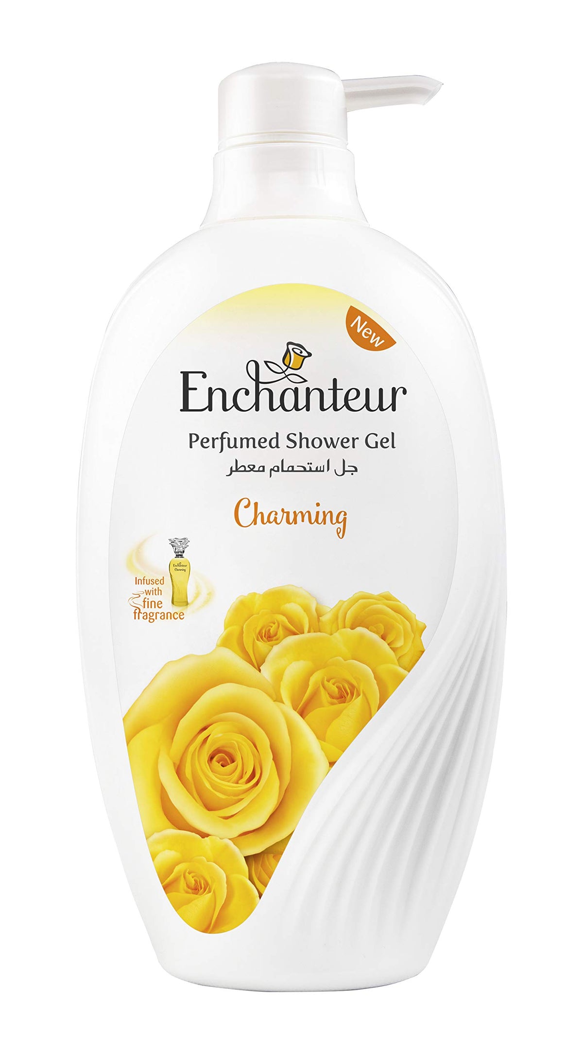 EnchantEUr Charming Shower Gel, Shower Experience With Fine Floral Fragrance, 550 ml