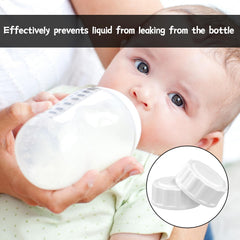 Pack of 6 Travel Bottle Caps for Avent, Baby Bottle Caps, Cap for Baby Bottles, Small, Bottle Lid Replacement Baby Bottles, for Baby Bottles, Bottle Caps Lid (White)