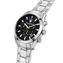 Maserati Classic Date Chronograph Analog Dial Color Black Men's Watch - R8853151010 - Metallic