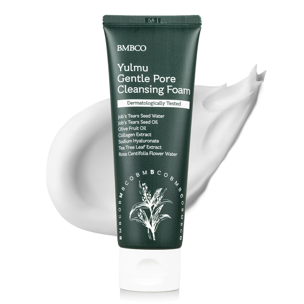 BMBCO Gentle Pore Cleansing Foam for Sensitive Skin – Yulmu Vegan Face Wash with Natural Surfactants & Hydrating Formula, 120g