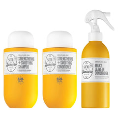 Sol de Janeiro Damage Repair Shampoo, Conditioner, Leave-In Conditioner Set