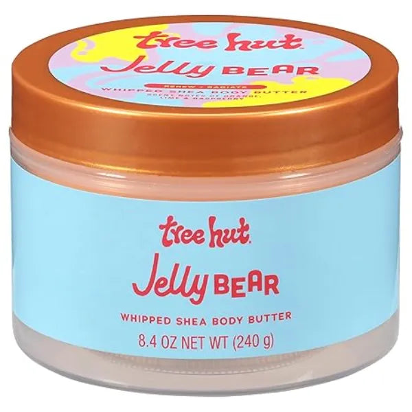 Tree Hut Whipped Shea Body Butter Jelly Bear, Hydrating & Moisturizing Whipped Body Cream for Silky, Smooth Skin, Sweet Candy Scent, Lightweight Texture, 8.4 oz