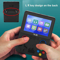 Bewinner X6 Retro Handheld Game Console, 10,000+ Games Portable Video Game Consoles with 3.5 Inch IPS Screen & Dual Joystick, Support for Connecting a TV (Black)