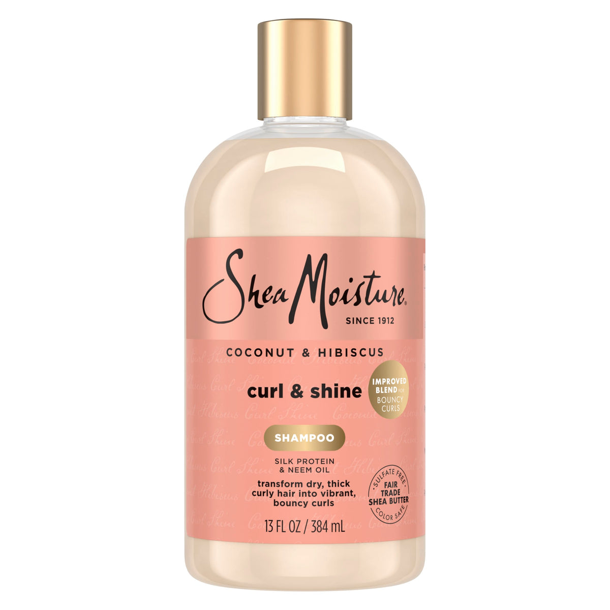 Shea Moisture Coconut & Hibiscus Curl & Shine Shampoo for Unisex, 13 ml