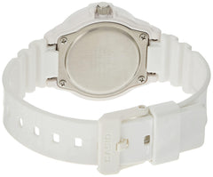 Casio Womens Quartz Watch, Analog Display and Resin Strap White/Pink White