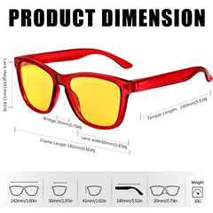 KANASTAL Polarized Sunglasses for Women, Classic Square Mens Sun Glasses, Lightweight Shades for Womens Outdoor 100% UV400 Protection Driving Fishing Golf Outdoor Activities