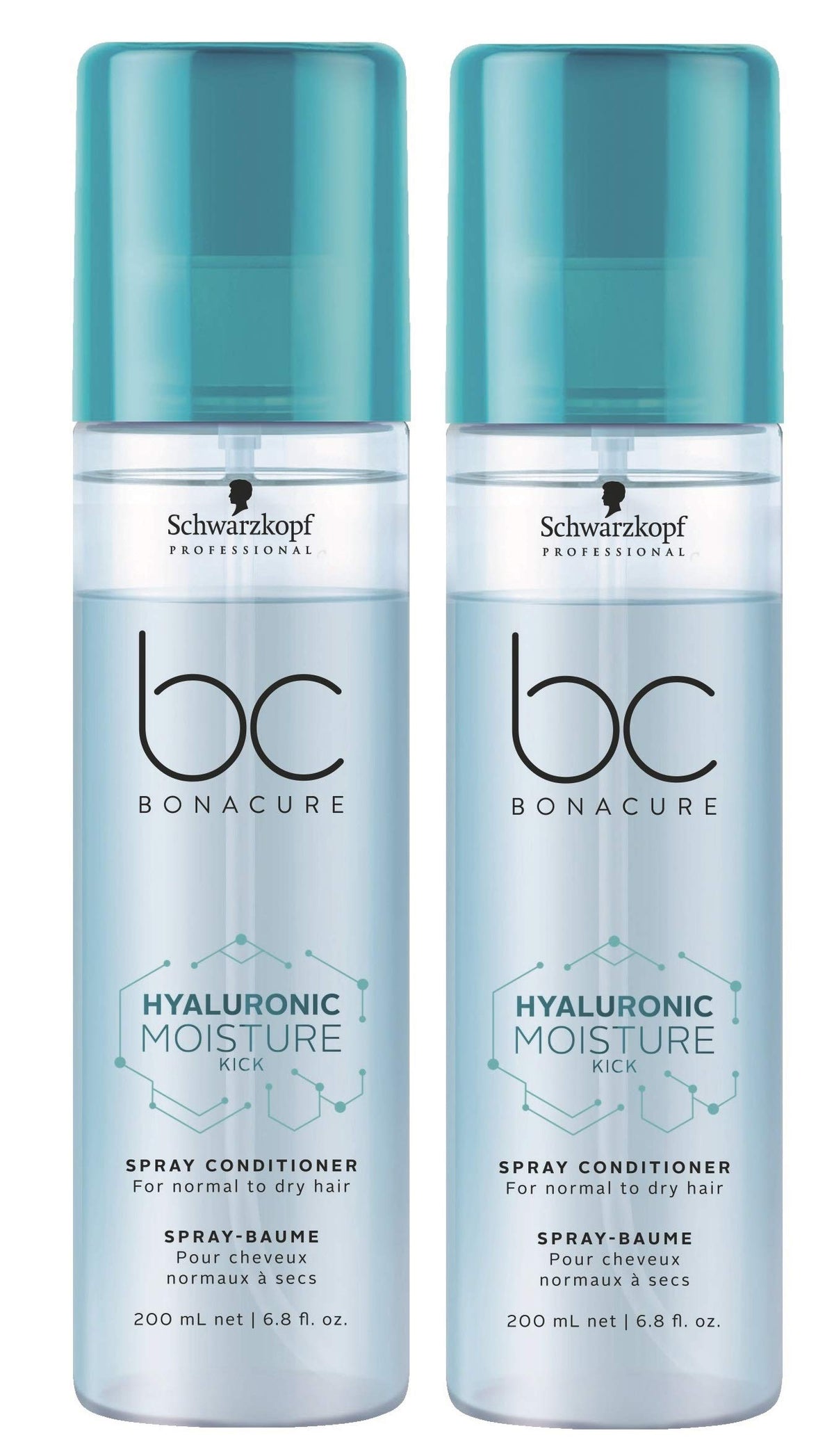 Schwarzkopf BC Bonacure Hyaluronic Moisture Spray Conditioner, 200 ml, Double