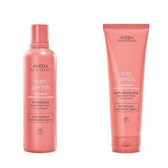 Aveda Nutriplenish Light Moisture Shampoo & Conditioner Duo for Normal to Dry Hair Organic Pomegranate Oil, Coconut Oil, Mango Butter 8.5 Fl Oz