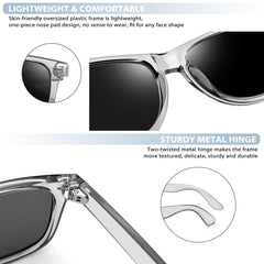 Joopin Polarized Sunglasses Men Women, Classic Square Sun Glasses 100% UV Protection Driving Fishing