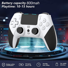 Wireless Pro Controller Compatible with PS4 /PS4 Pro/PS4 Slim Console, Gaming Remote with Built-in 800mAh Rechargeable Battery/Precise Joystick/Audio/Turbo/Advanced Buttons Programming