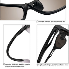 Joopin Polarized Sports Sunglasses for Men Women Driving Cycling Running Fishing Glasses UV400 Protection Wrap Around Shades Lenses
