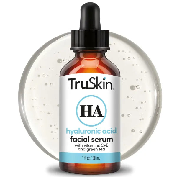 TruSkin Hyaluronic Acid Serum for Face – 7 Ultra-Hydrating Ingredients – Moisturizing & Plumping Facial Serum for Smooth, Healthy-Looking Skin