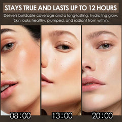 FOCALLURE PerfectBase Lasting Poreless Liquid Foundation, Medium to Full Coverage with Matte Finish, Covers Blemishes & Under-Eye Circles for All Skin Types, YL13 NUDE
