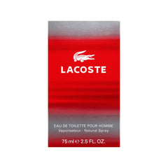 LACOSTE Red Style In Play Eau de Toilette Spray for Men - 75 ml