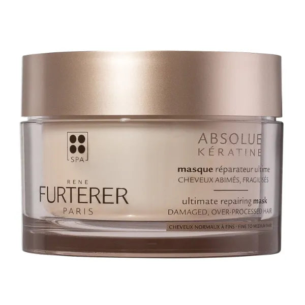 Rene Furterer ABSOLUE KERATINE Ultimate Regenerating Mask For Damaged, Over-Processed Fine to Medium Hair, Repair & Restore - 7 Fl Oz (Pack of 1)