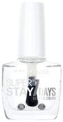 Maybelline New York Make-Up Super Stay Nail Polish Forever Strong 7 Days Finish Gel Nail Polish 25 Crystal Clear/Transparent Gloss Ultra Strong Hold, UV Lamp Not Included, 1 x 10 ml