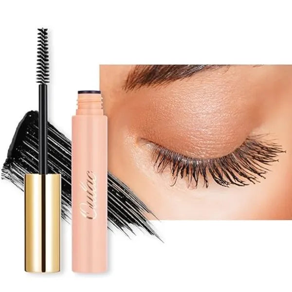 Oulac Waterproof Mascara Black Makeup, Mascara Volume and Length, Suitable for Sensitive Eyes, Smooth Formula, Smudge-Proof, No Clumping, Vegan & Clean Beauty 8.5g