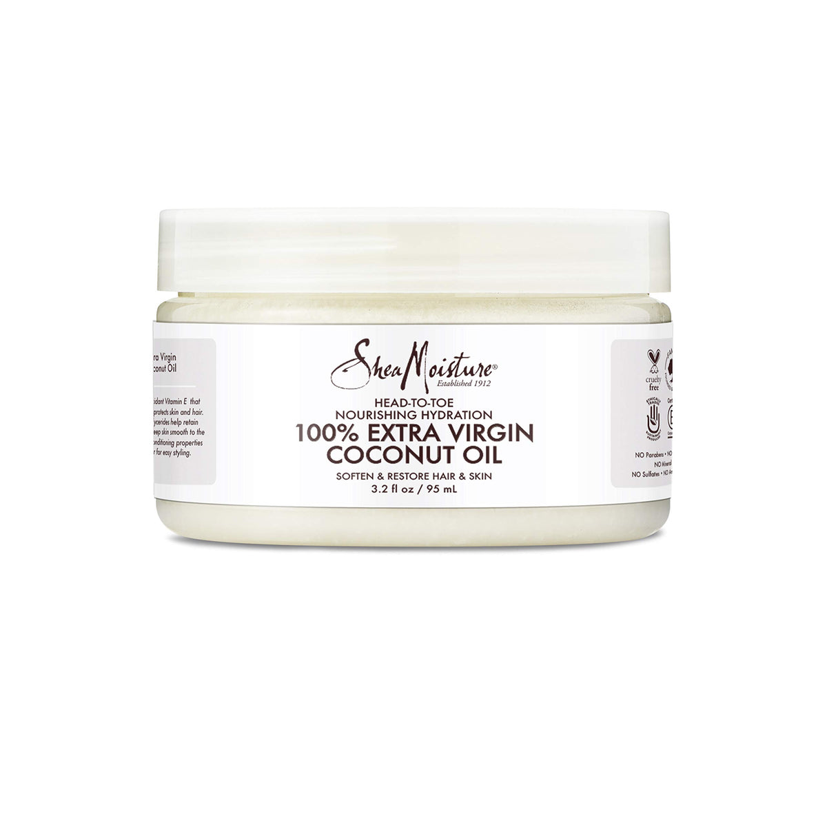 Shea Moisture Extra Virgin Coconut Oil, Unisex, 90 ml