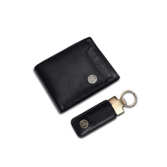 HAMMONDS FLYCATCHER Premium Diwali Gift For Men - Leather Wallet For Men With Keychain Combo - Wallet With 6 Card Slots - Birthday Special&Unique Festival Gift Ideas For Husband, Boyfriend,Black
