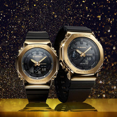 G-Shock GM2100 Black Gold (GM2100G-1A9), Black/Gold, One Size, sport