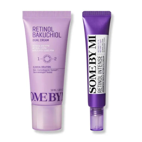 SOME BY MI Retinol Bakuchiol Dual Cream & Retinol Intense Advanced Triple Action Eye Cream