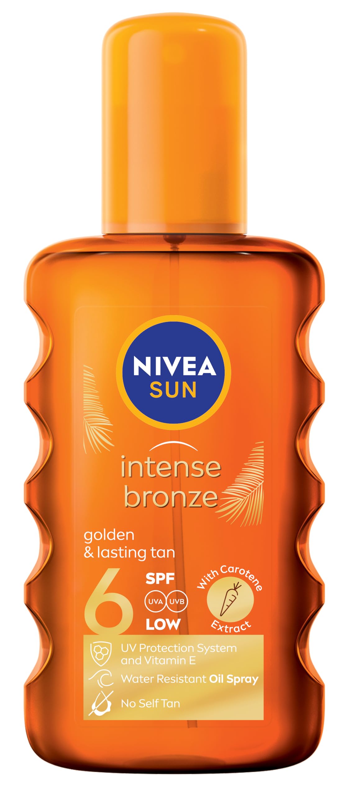 NIVEA SUN Tanning Oil Spray, Carotenne, Vitamine E & Jojoba Oil, SPF 6, 200ml