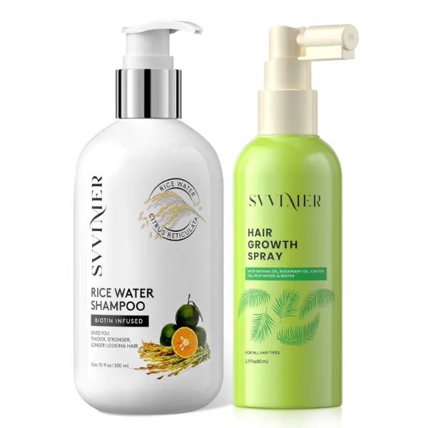 Svvimer Rice Water Shampoo and Hair Growth Spray