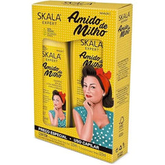 SKALA Expert Almido de Milho Shampoo & Conditioner Infused with Pure 100% Natural Ingredients Vegan Formula Experience Healthier, Fuller & Thicker Looking Hair Imported from Brazil