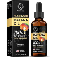 Psalmonica 100% Pure Batana Oil Hair Growth Serum Natural Serum for Thicker Stronger Hair Effective Hair Growth Oil for Women & Men Nourishing Scalp Treatment for Damaged Hair 2.02 Fl Oz Pack of 1