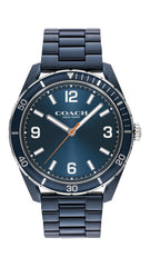 Coach PRESTON Men's Watch, Analog-Metallic Blue