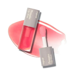Espoir Plumpies Lip Gloss #2 Cherry Bear│High-Glossy & Easy Use with a Chubby Tip, Voluminous Natural Makeup with Plumping Effects, Moisturizing and Hydrating with No Glitters, Korean